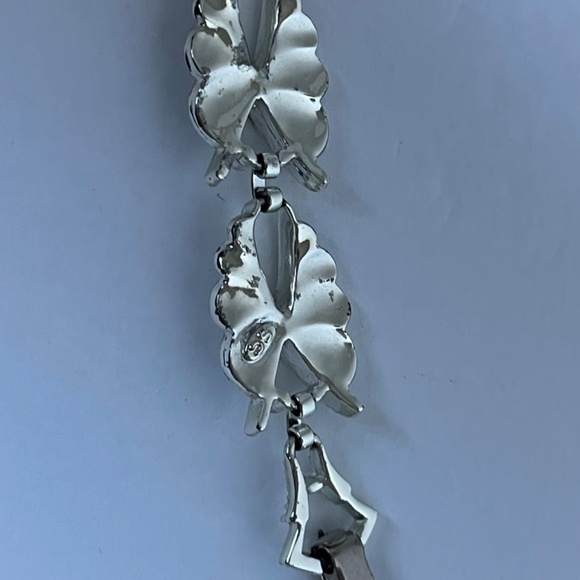 Necklace Earrings Bracelet Sarah Coventry Demi-Parure Vintage Silver Tone - Picture 12 of 16